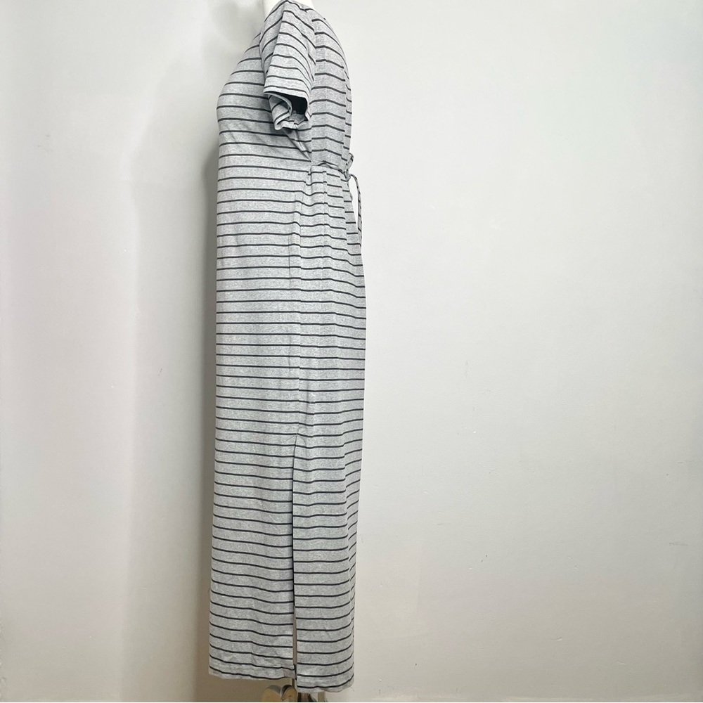 MIMI MATERNITY Short Sleeve Striped T-Shirt Maxi Dress - Picture 2 of 6